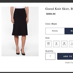 Designer Exclusively Misook long black skirt